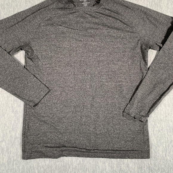 01.ALGO Shirt Mens Small Gray Long Sleeve Performance Quick Dry UV SPF 40 - Picture 3 of 10